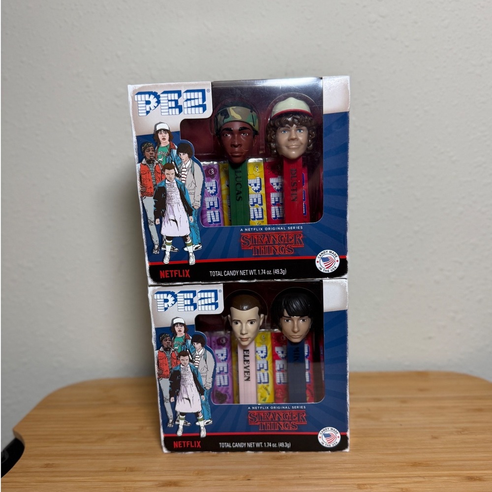 PEZ Stranger Things Netflix Series Collectible SEALED Full Set